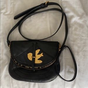 Marc Jacobs black leather crossbody, Petal